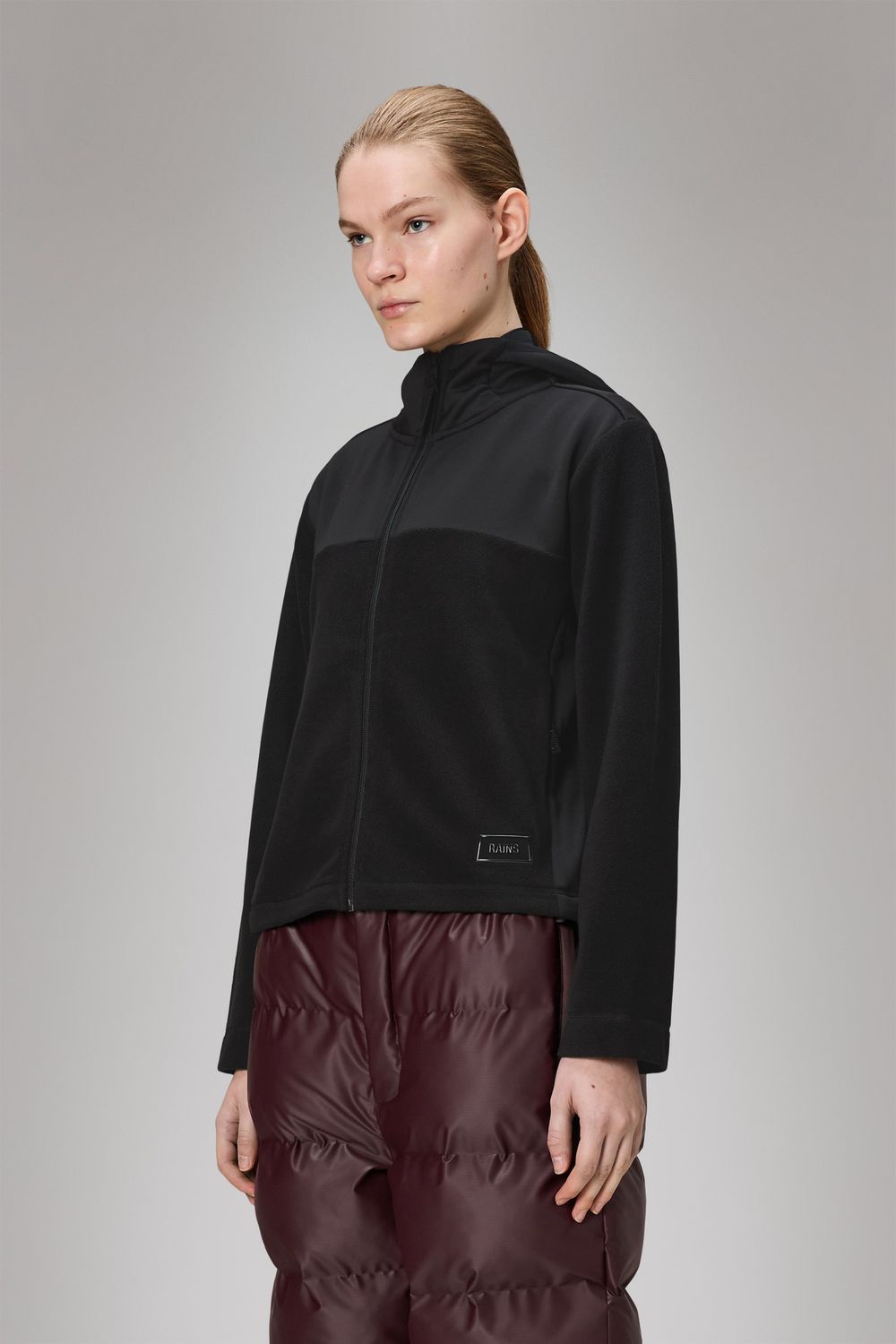 Rains, Sintra Fleece Reverse Jacket, Black