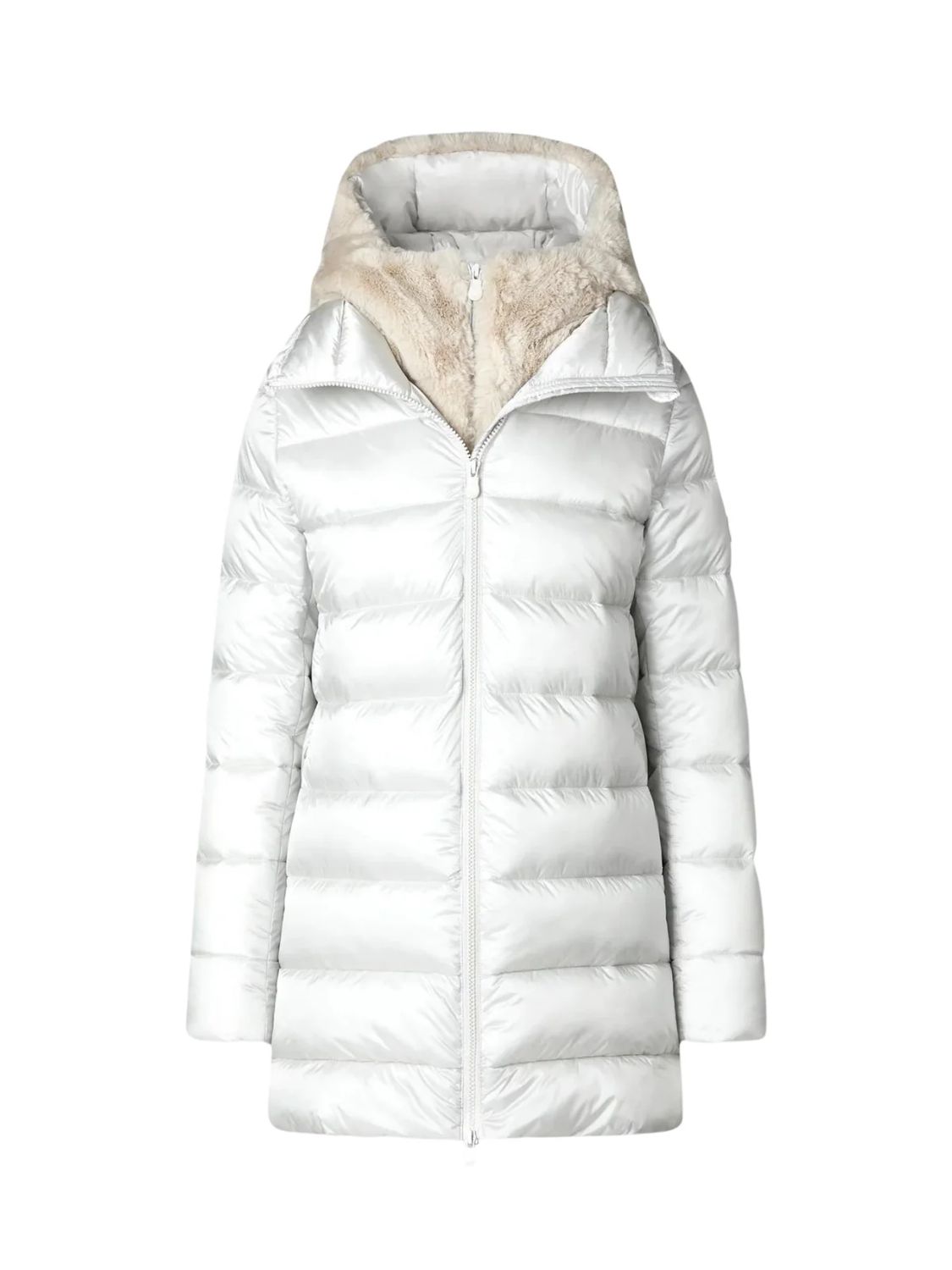 Save the Duck, Matilda Hooded Coat, Fog Grey