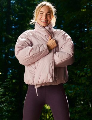 Beyond Yoga, AE2287, Puffer Jacket, Pale Pink