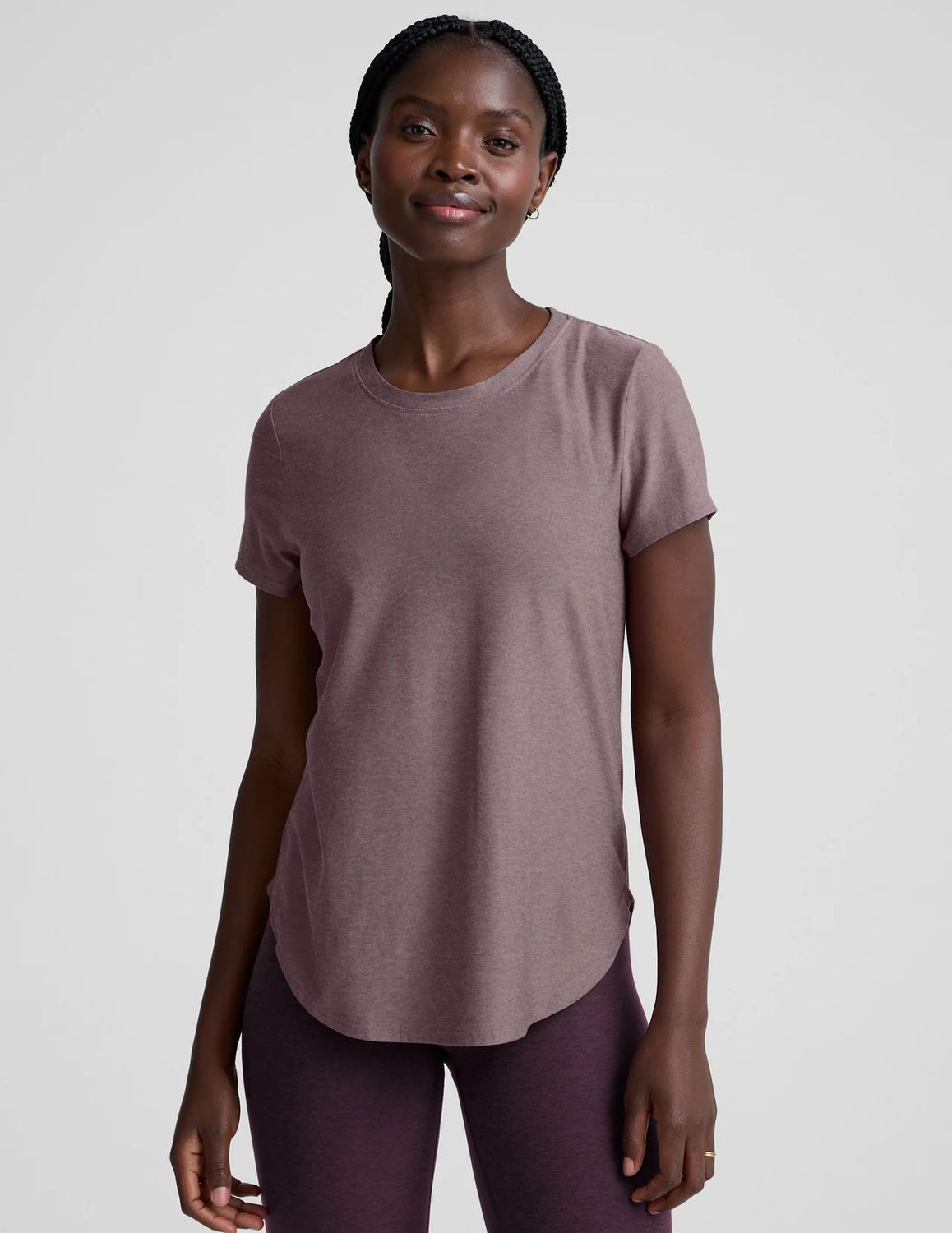 Beyond Yoga, LWSD7670, Featherweight On the Down Lo Tee