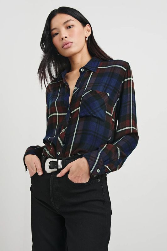 Rails, Hunter Button Down, Chestnut Birch Navy