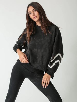 Electric and Rose, Neil Sweatshirt, Onyx Cloud Chevron