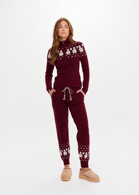 The Upside, Le Ski Blanche Half Zip, Maroon