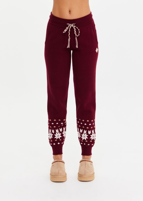 The Upside, Le Ski Jojo Knit Joggers, Maroon