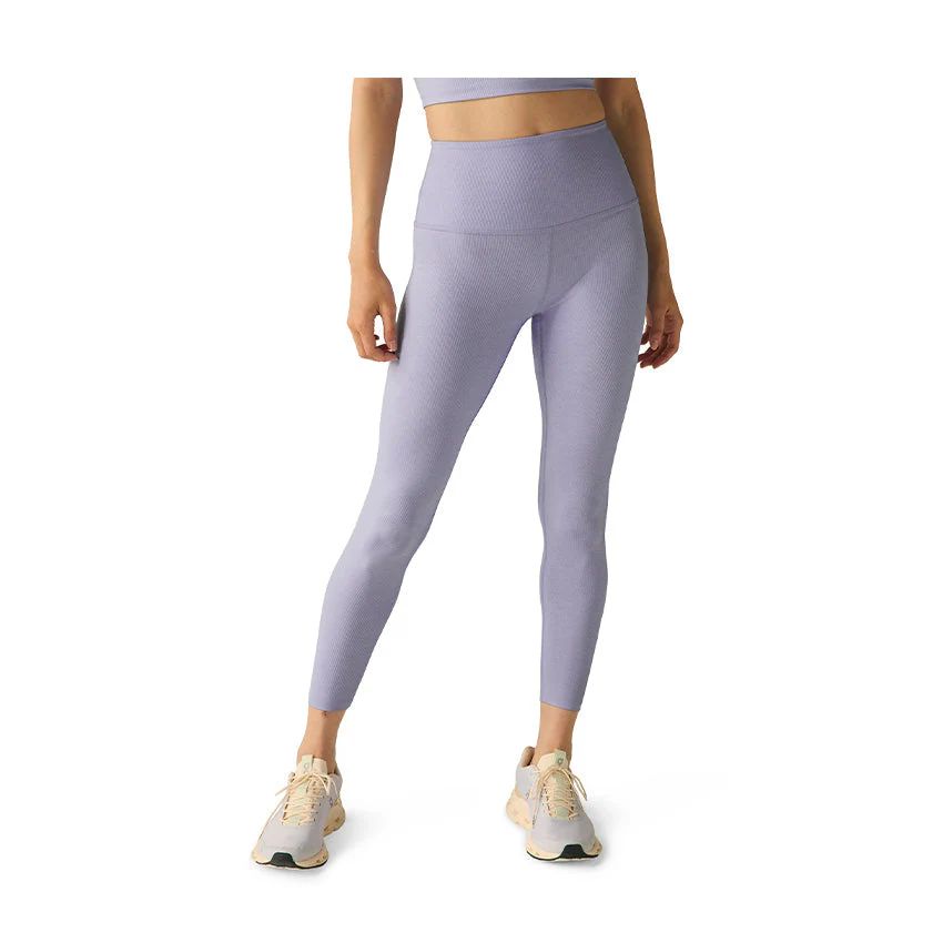 Beyond Yoga, HI3243, Rib Midi Legging, Blue Frost