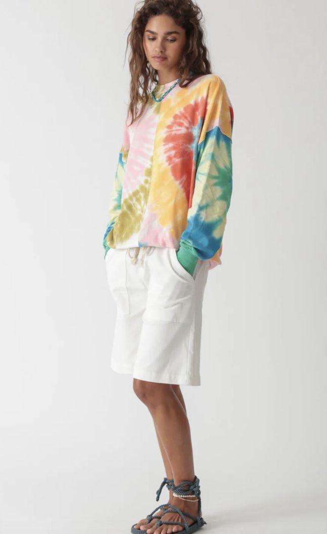 Electric and Rose, Bhodi Sweatshirt, Rainbow Patchwork
