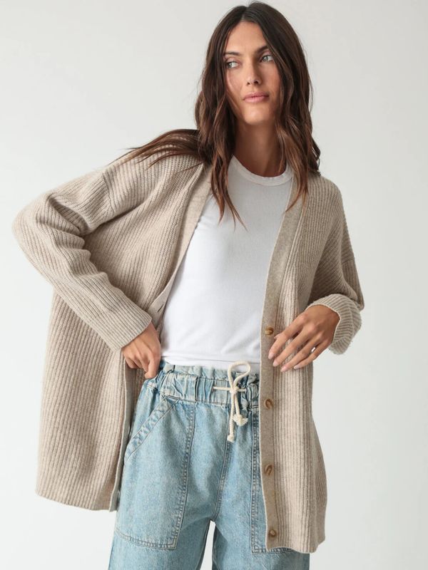 Electric and Rose, Everyday Cardigan, Oatmeal