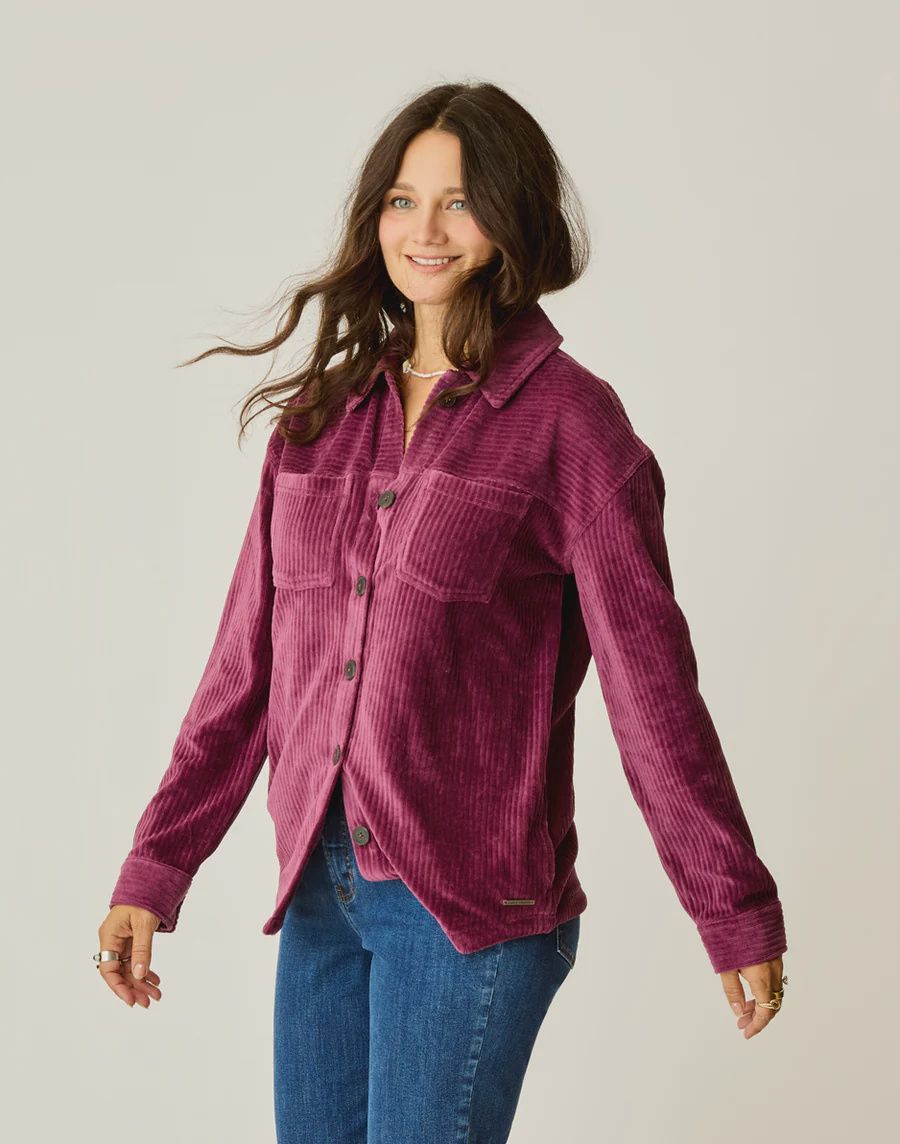 Carve Designs, Hudson Stretch Cord Shacket