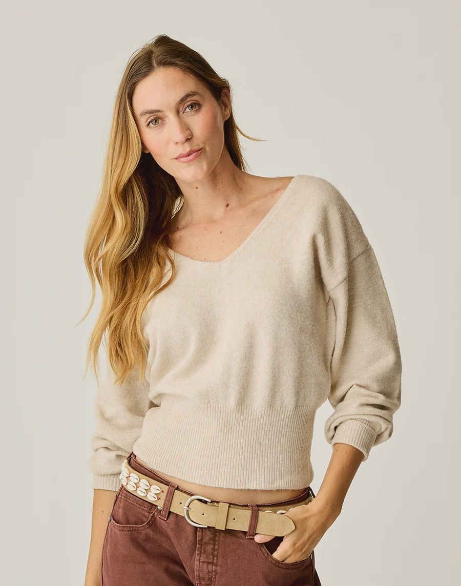 Carve Designs,  Ruth Reversible Fuzzy Sweater