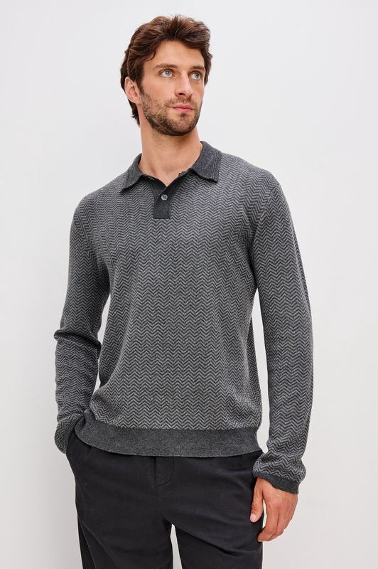 Rails, Herrington, Charcoal Herringbone Melange