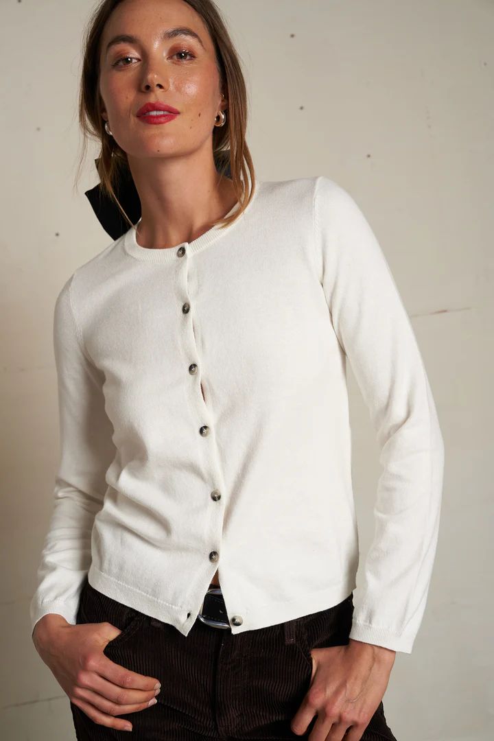 Perfect White Tee, Moira, Cotton Cashmere Cardigan