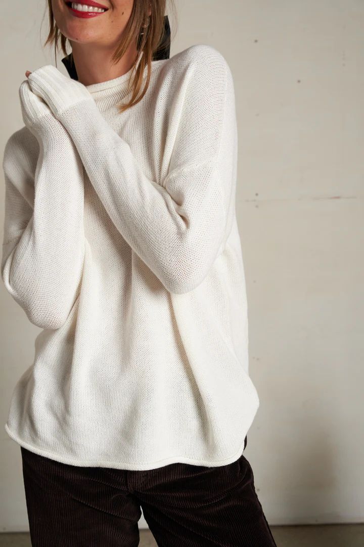 Perfect White Tee, Nova, Cashmere Roll Neck Sweater