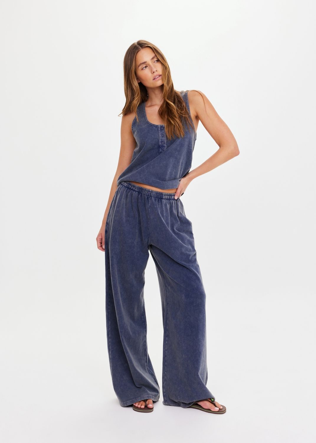 The Upside, Soho Takio Wide Leg, Blue