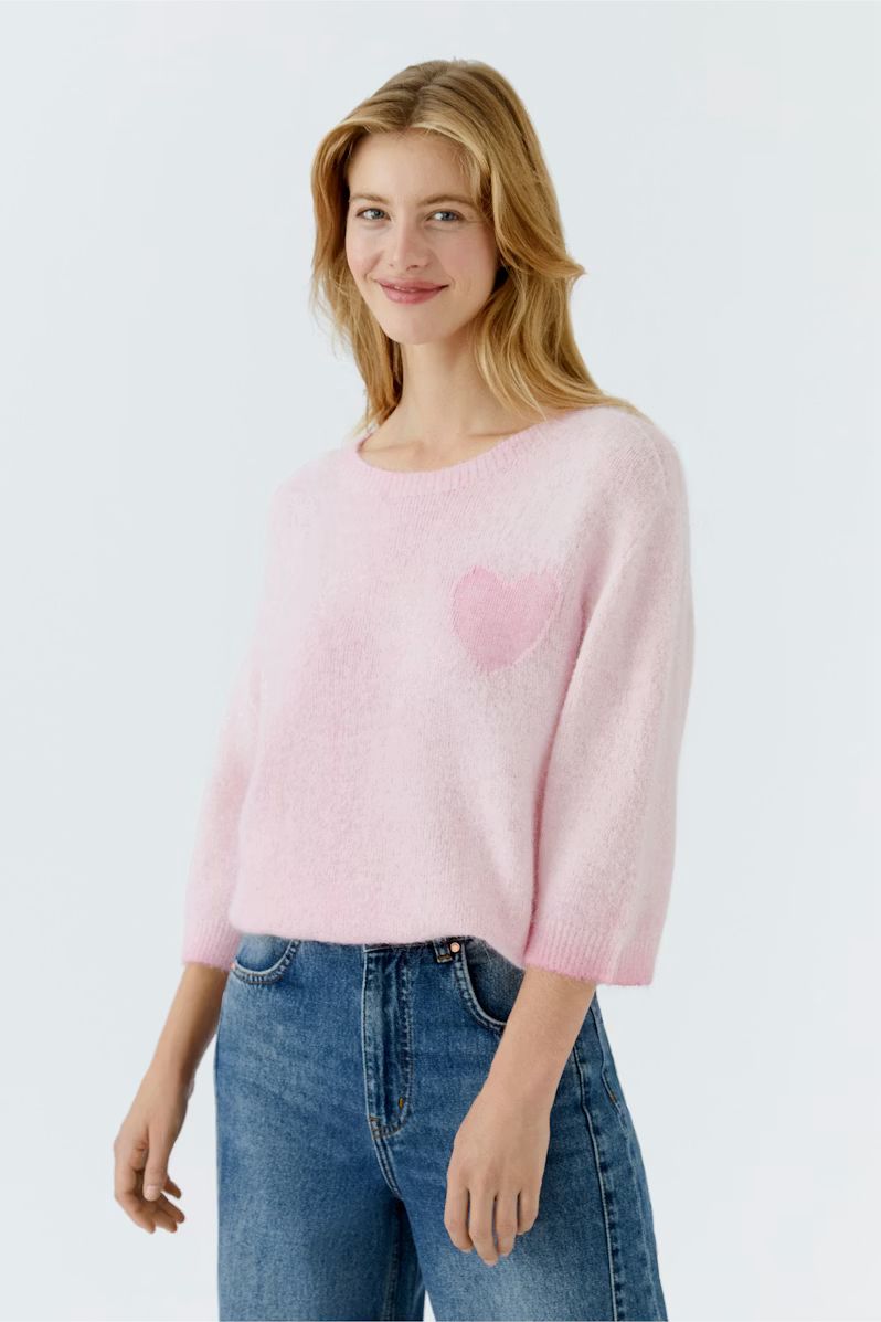 Oui, 95971, Sweater, Bleached Mauve