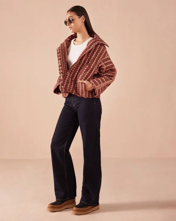 Omika, Karima Jacket, Aara Espresso
