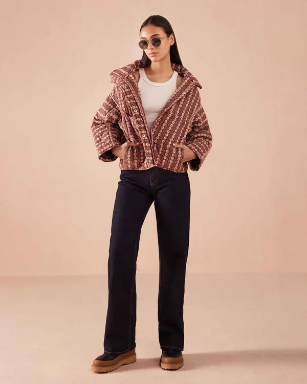 Omika, Karima Jacket, Aara Espresso