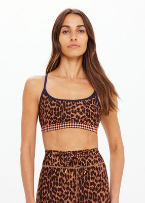 The Upside, Malawi Badu Crossback Bra, Leopard