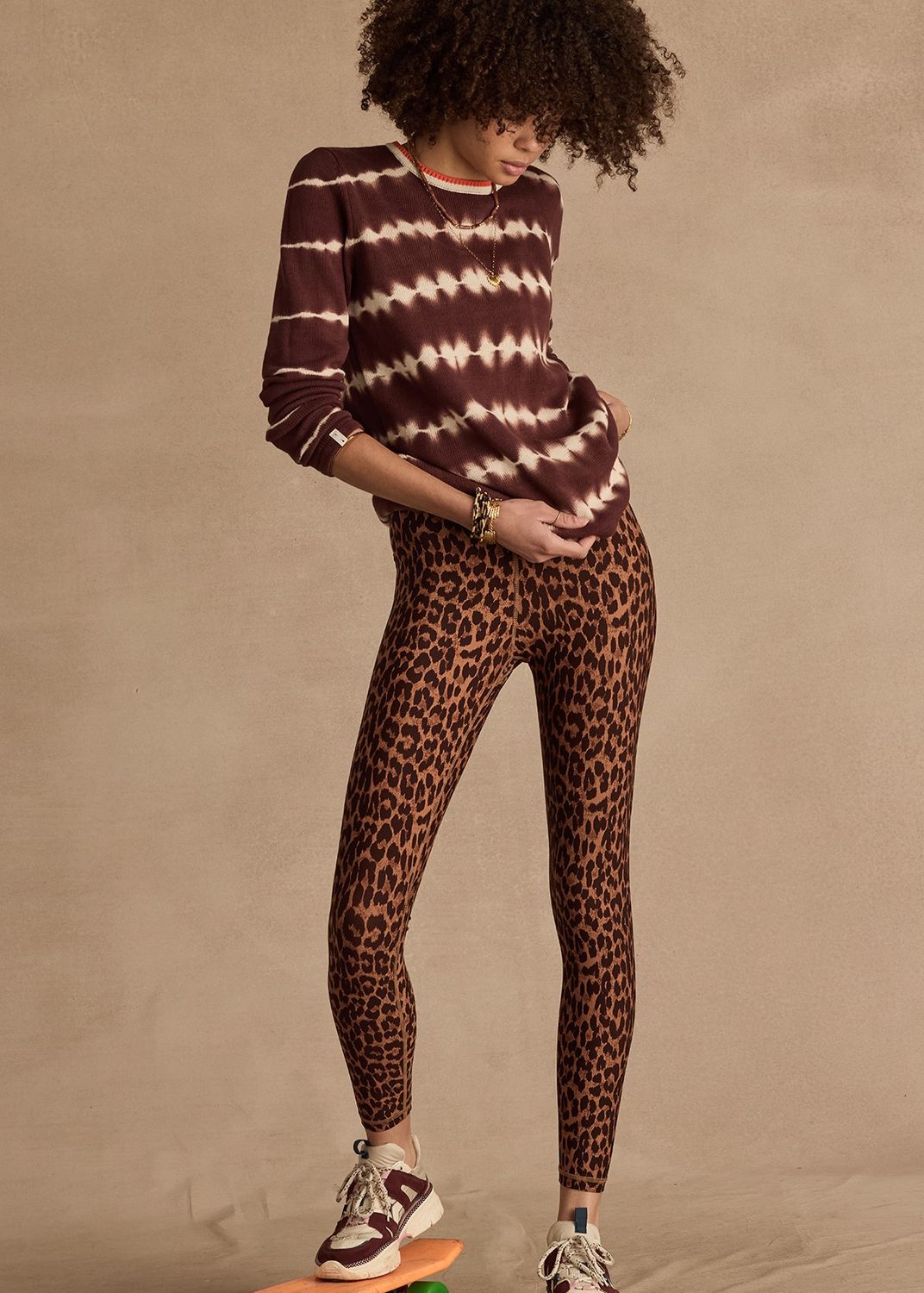 The Upside, Malawi 25in Midi Legging, Leopard