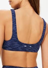 The Upside, Mystere Reversible Rory Bra, Denim/Marle