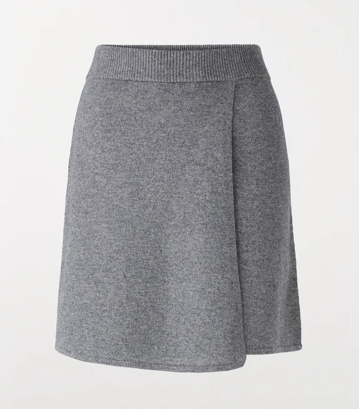 Oui, 88757, Grey Skirt, Size 36