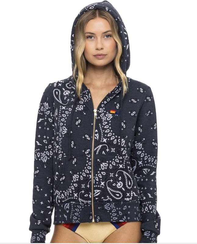Aviator Nation, Bandana Zipped Hoodie