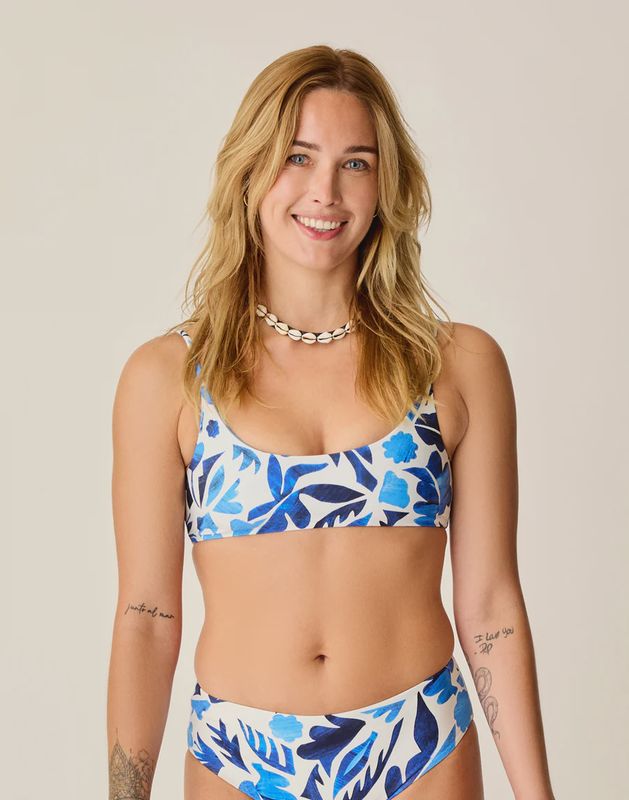 Carve Designs, Escondido Compression Reversible Top, Cloud Mezcal/Lagoon