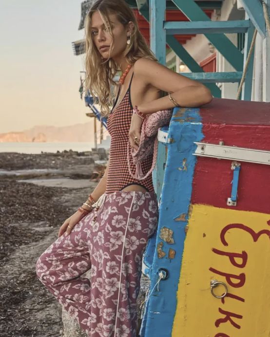 The Upside, Solaris Flow One Piece, Gingham