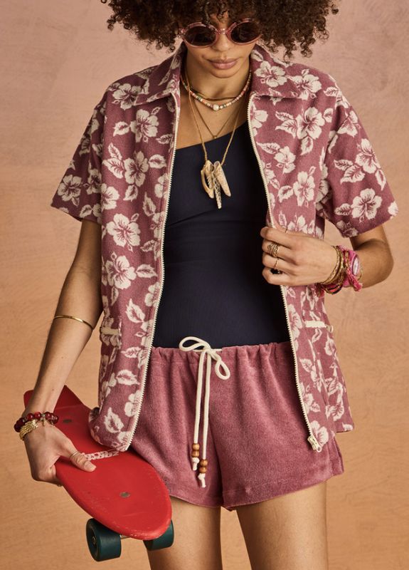 The Upside, COCOS LUCIE DRAWSTRING SHORT, Pink