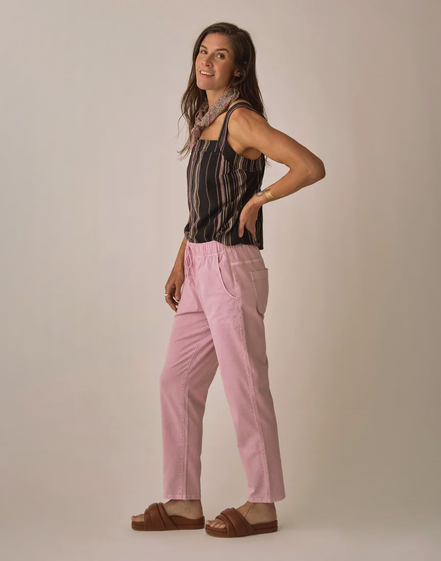 Carve Designs, Zoe Twill Pant, Light Dusk