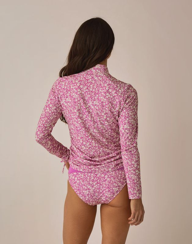 Carve Designs, Cruz Rashguard, Violet Fleur