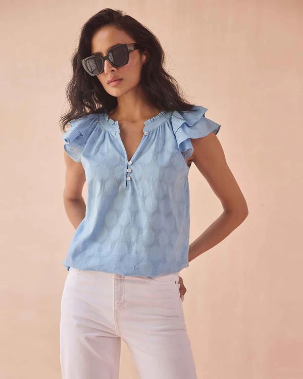 Omika, Wilora Blouse, Tate Hydrangea