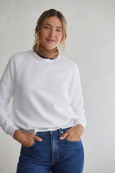 Perfect White Tee, Ziggy Inside-Out Sweatshirt