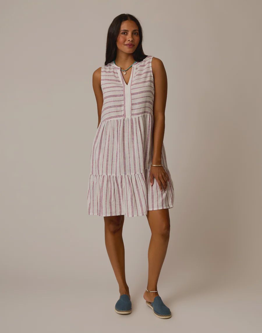 Carve Designs, Nellie Linen Dress, Kentucky Stripe
