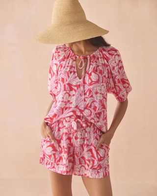 Omika, Isla Blouse, JOHANNA Persimmon