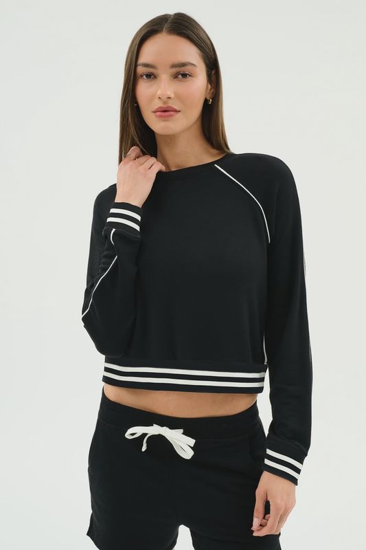 Splits59, Brooks Sweatshirt, Black/White