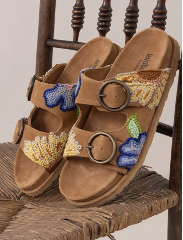 Laid Back London, Clay French Knot, Mustard Sueded