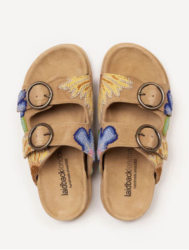 Laid Back London, Clay French Knot, Mustard Sueded