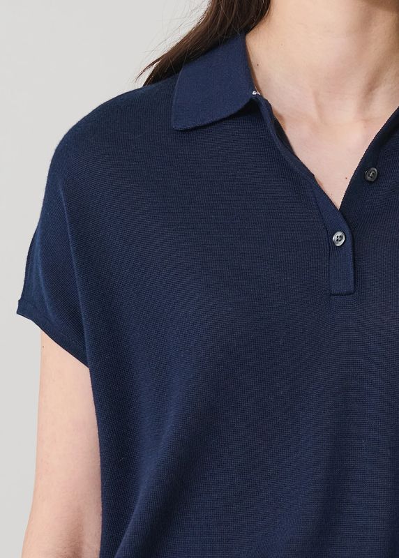 Patrick Assaraf, SS CASHMERE/Lyocell DOLMAN POLO