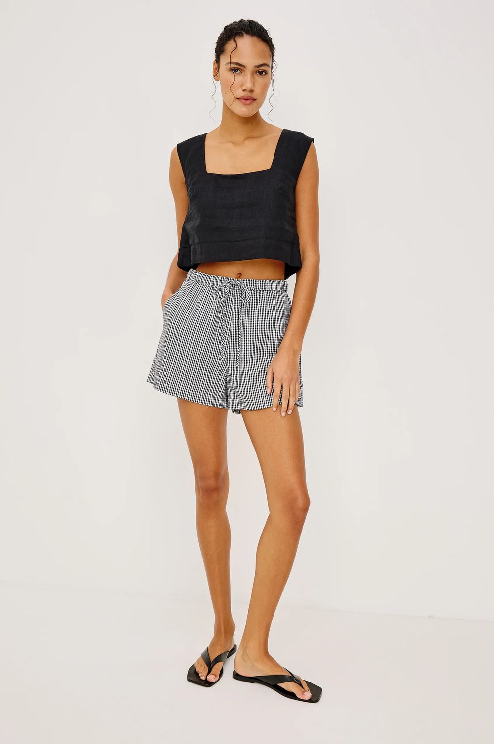 Rails, Jenner Shorts, Black Gingham