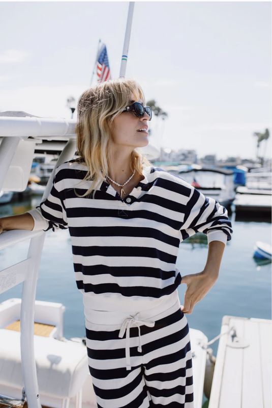 All Time Favorite, Sailor Sweatshirt, Navy Stripe