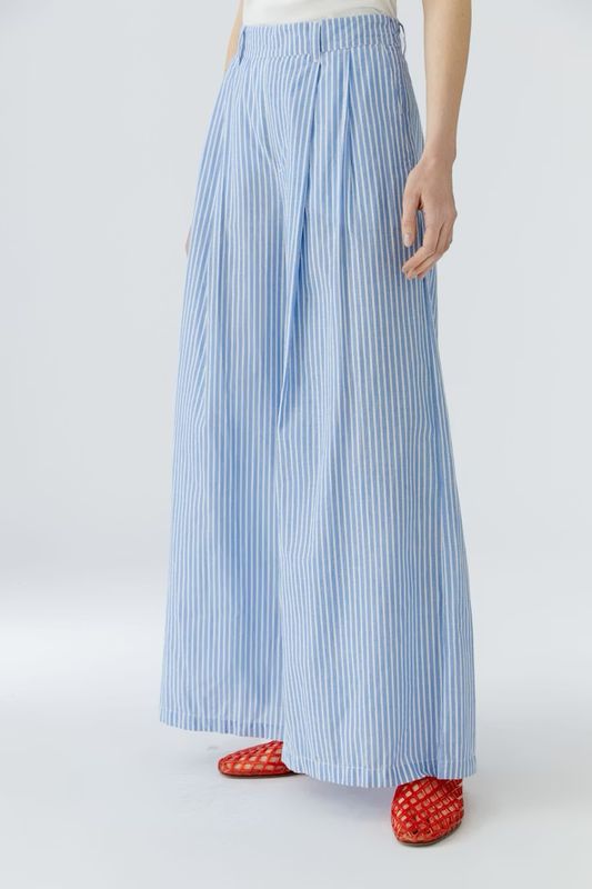 Oui, 98658, LIght Blue/White Pant