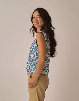 Carve Designs, Reagan Top, Folk Floral: