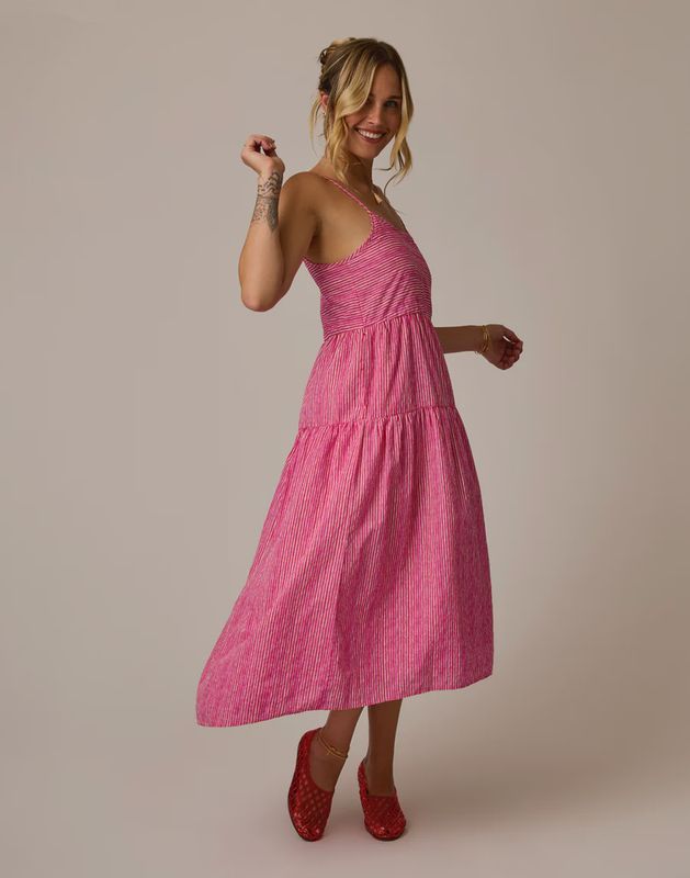 Carve Designs, Jacey Textured Dress, Watercolor Stripe