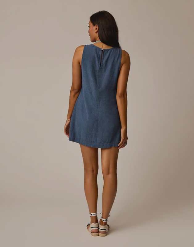 Carve Designs, Scottie Linen Dress, Captain Chambray