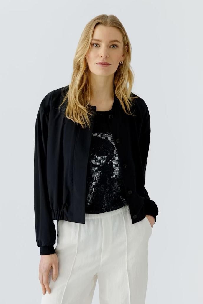 Oui, 98643, Jacket, Black