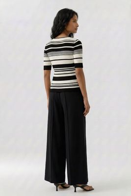 Oui, 97908, Pullover, Black/White