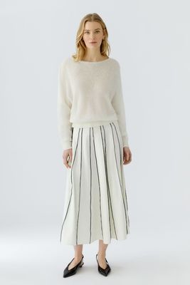 Oui, 98760, Skirt, White/Black