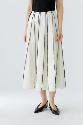 Oui, 98760, Skirt, White/Black