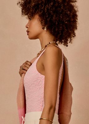 The Upside, Pointe Lace Body Suit, Ballet Pink