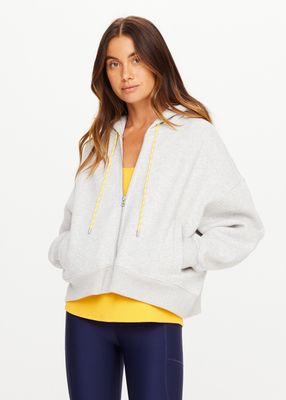 The Upside, Jude Crop Hoodie, Grey Marle